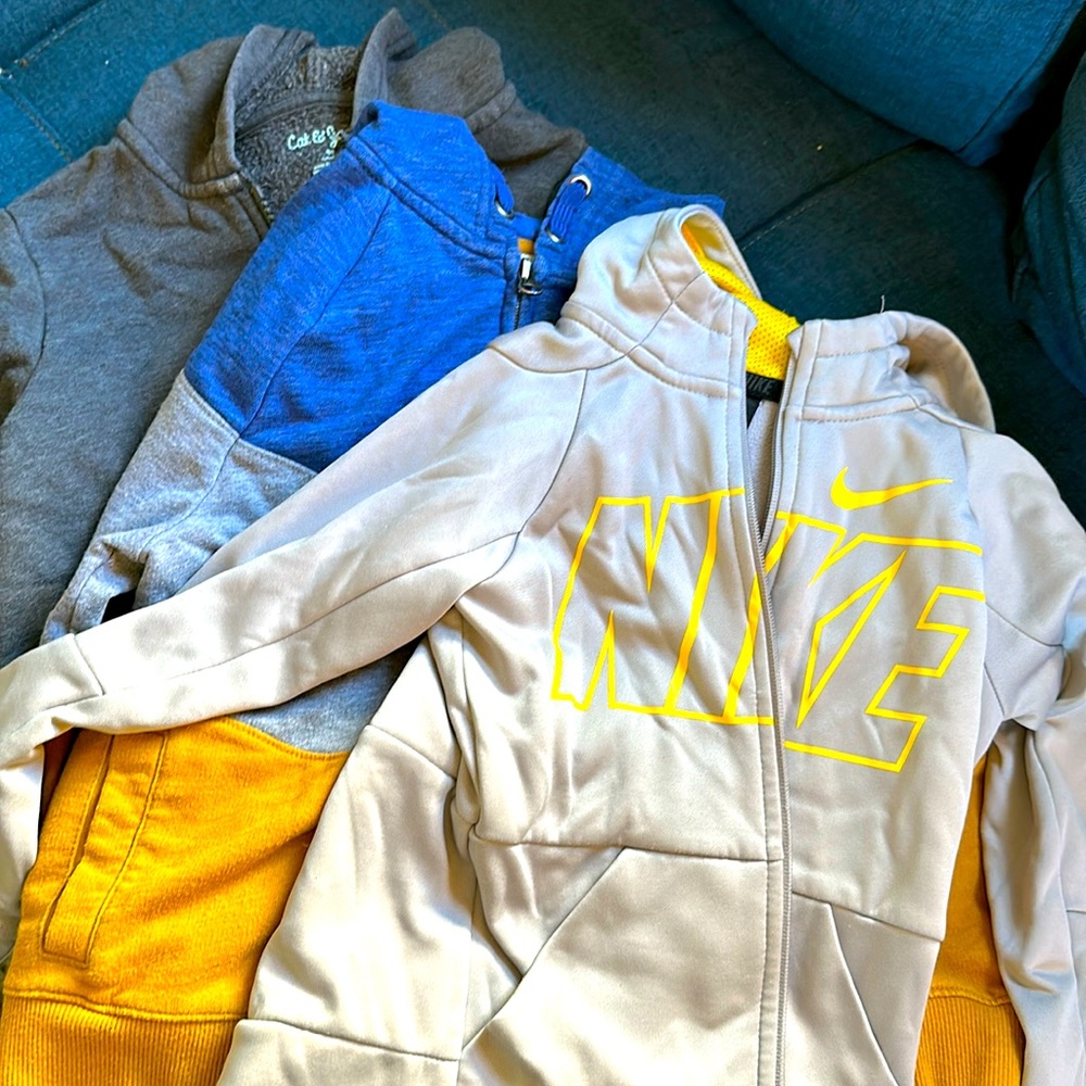 Boys zip hoodies